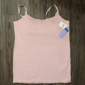 Clip Down Nursing Cami (Chalk Pink, Size L)